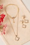 Heliophilia Silver Conjunto de Collar y Pendientes Dorado CSET9823